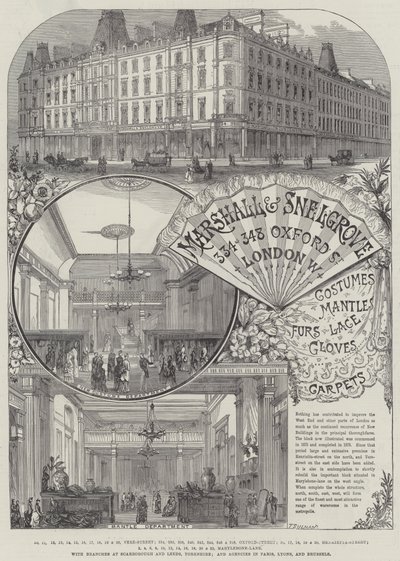 Advertisement, Marshall and Snelgrove by Thomas Sulman